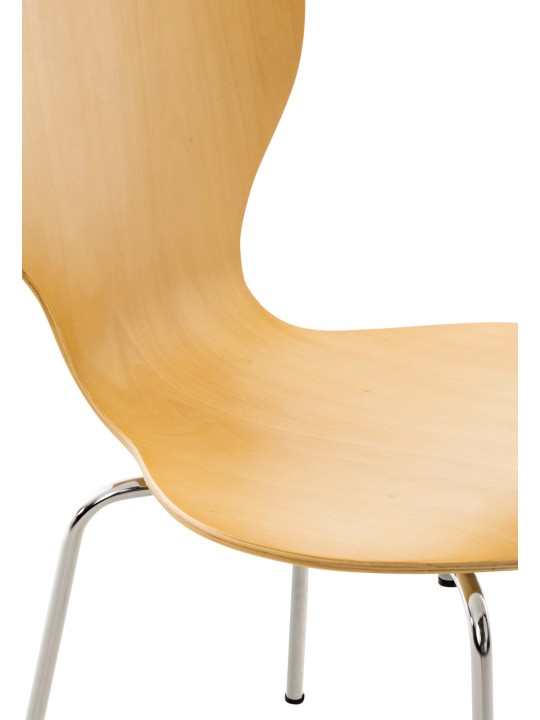 Vierailijatuoli Diego, luonnonvärinen