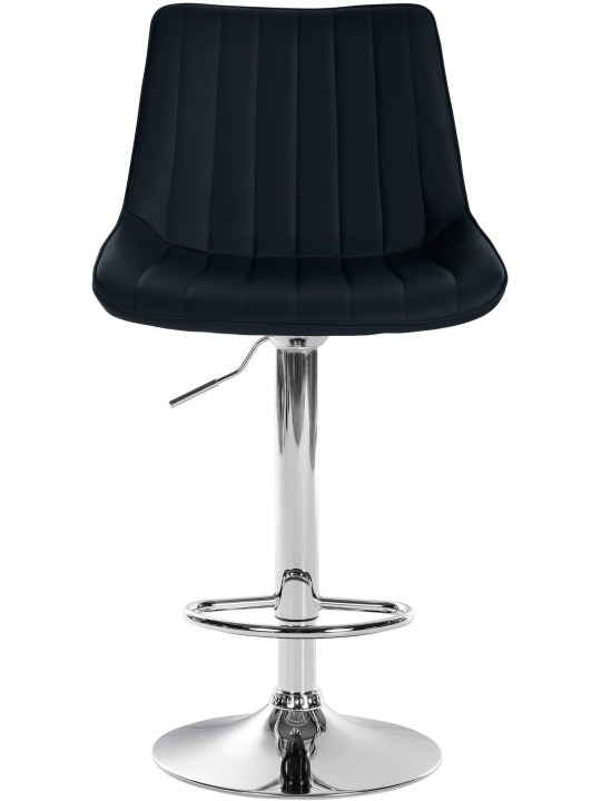 2 baarituolisarja Toni keinonahka kromi, musta
