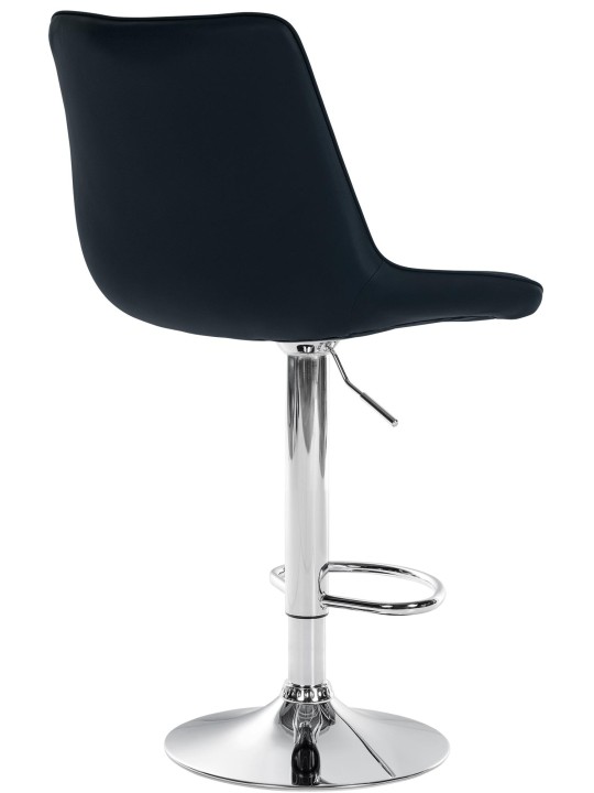 2 baarituolisarja Toni keinonahka kromi, musta