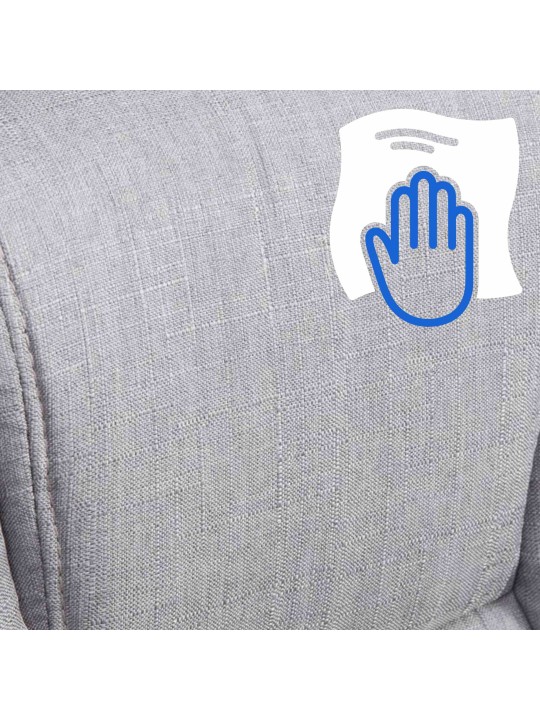 Työtuoli BIG Xanthos kangasta, harmaa