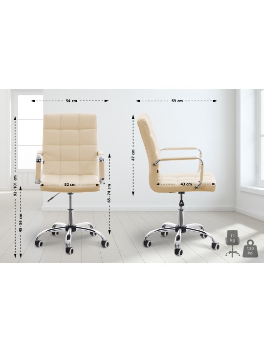 Työtuoli Deli V2, kermanvärinen