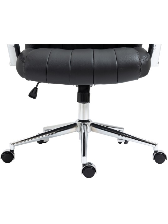 Wigan aitoa nahkaa työtuoli, musta