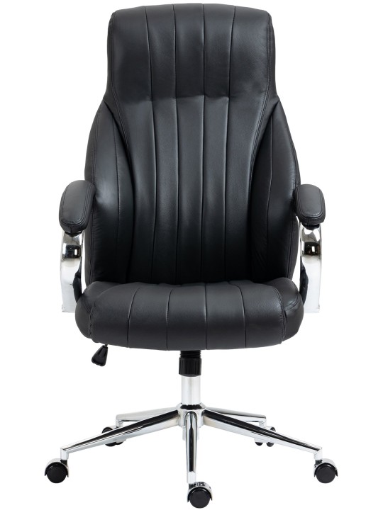 Wigan aitoa nahkaa työtuoli, musta