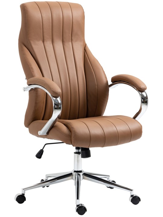 Wigan aitoa nahkaa työtuoli, vaaleanruskea