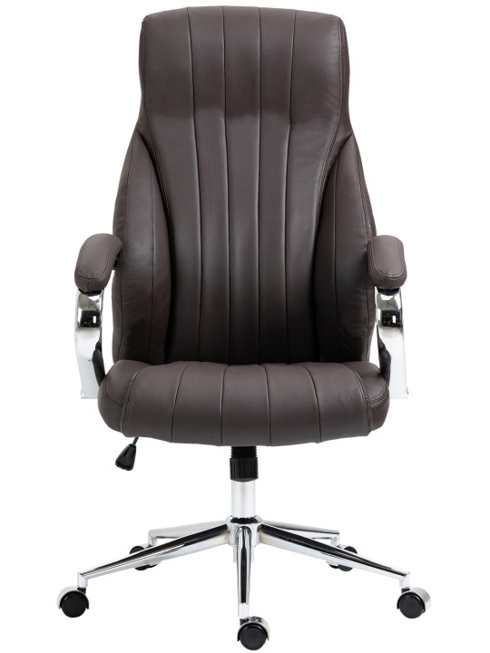 Wigan aitoa nahkaa työtuoli, ruskea