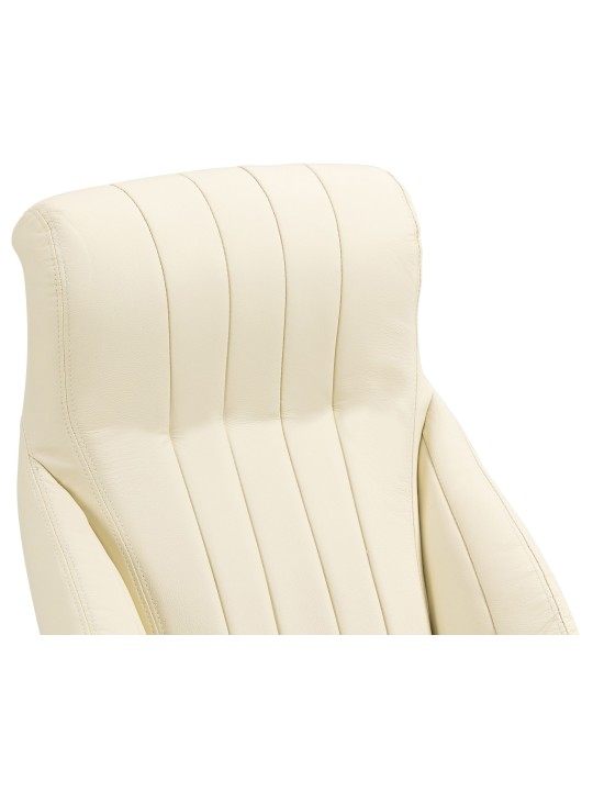 Wigan aitoa nahkaa työtuoli, kermanvärinen