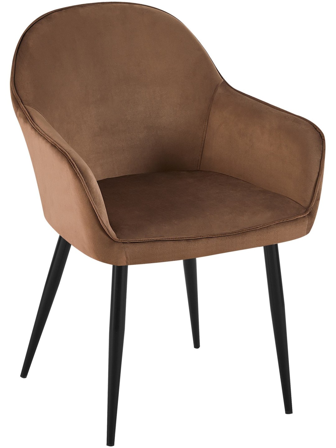 Boise samettinen ruokatuoli, ruskea