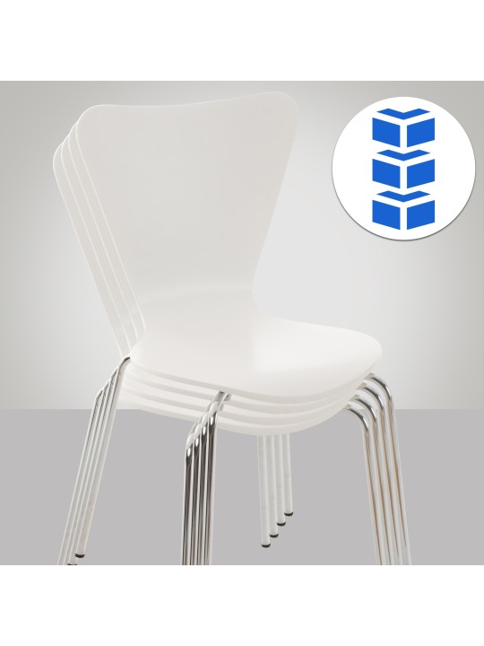 Calisto vierailijatuoli, valkoinen