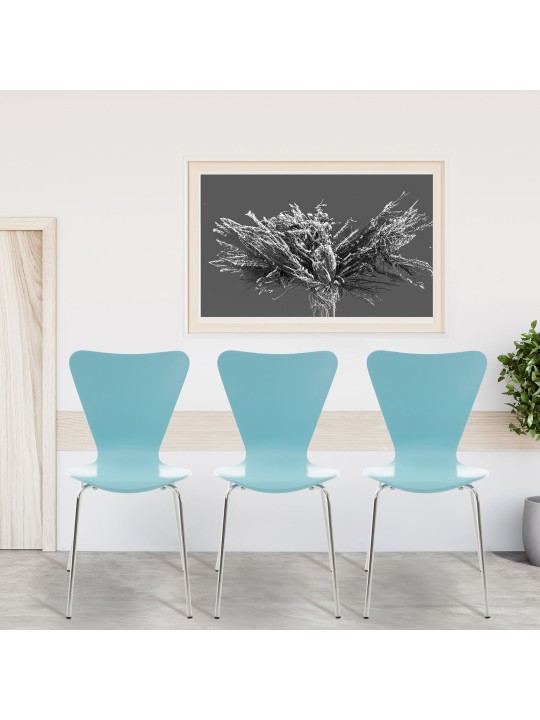 Calisto vierailijatuoli, vaaleansininen