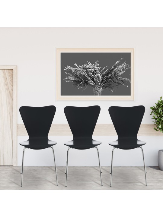 Calisto vierailijatuoli, musta