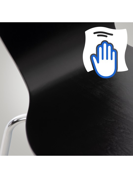 Calisto vierailijatuoli, musta