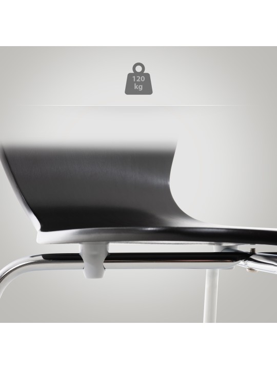 Calisto vierailijatuoli, musta