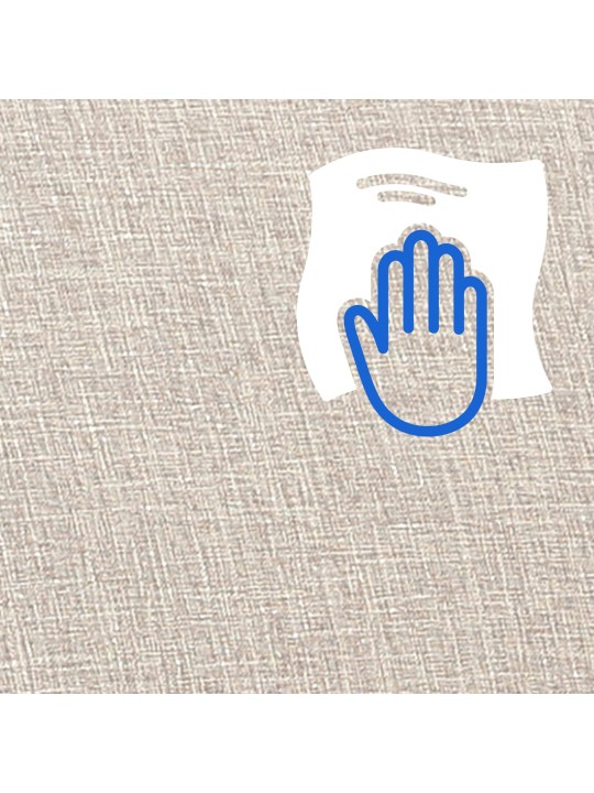 Keinutuoli Morelia kangas pähkinä, kermanvärinen