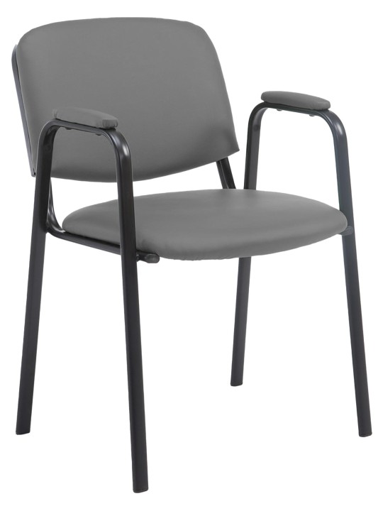 Vierailutuoli Ken PRO keinonahkaa, harmaa