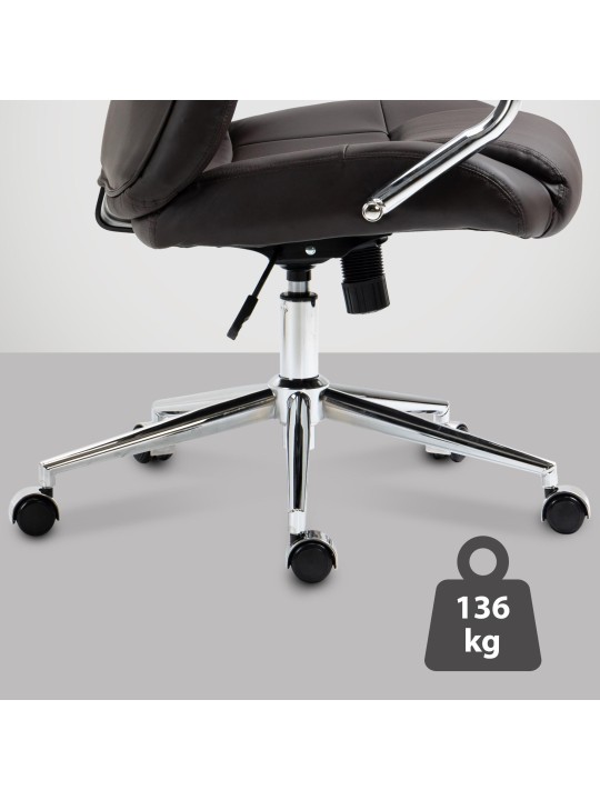 Työtuoli Salford aitoa nahkaa, ruskea Työtuoli Salford aitoa nahkaa, ruskea