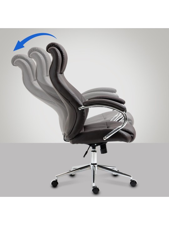 Työtuoli Salford aitoa nahkaa, ruskea Työtuoli Salford aitoa nahkaa, ruskea