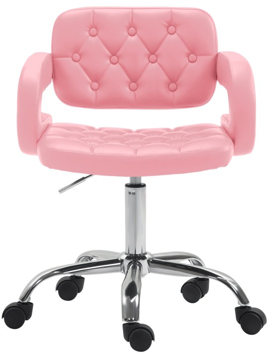 Työjakkara Dublin keinonahkaa, pinkki