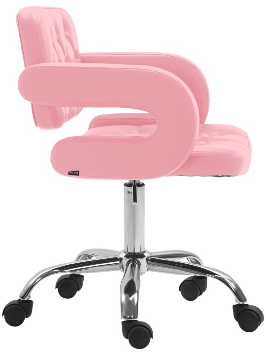 Työjakkara Dublin keinonahkaa, pinkki