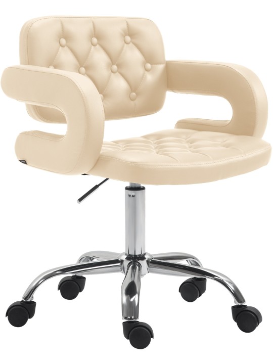 Työjakkara Dublin keinonahkaa, kermanvärinen Työjakkara Dublin keinonahkaa, kermanvärinen