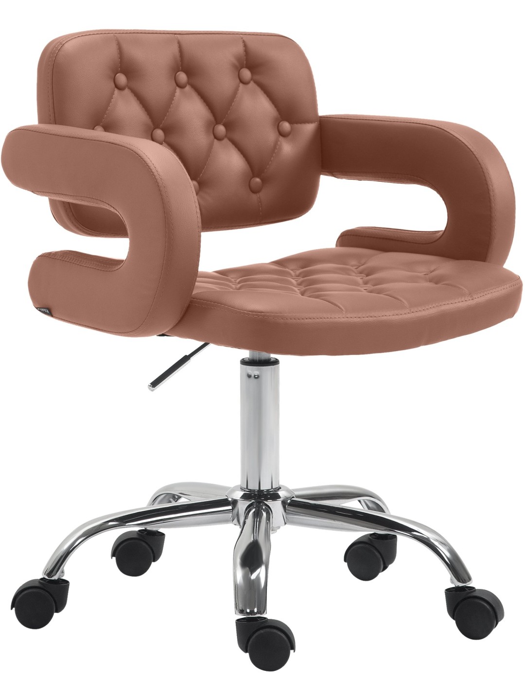 Työjakkara Dublin keinonahkaa, konjakki