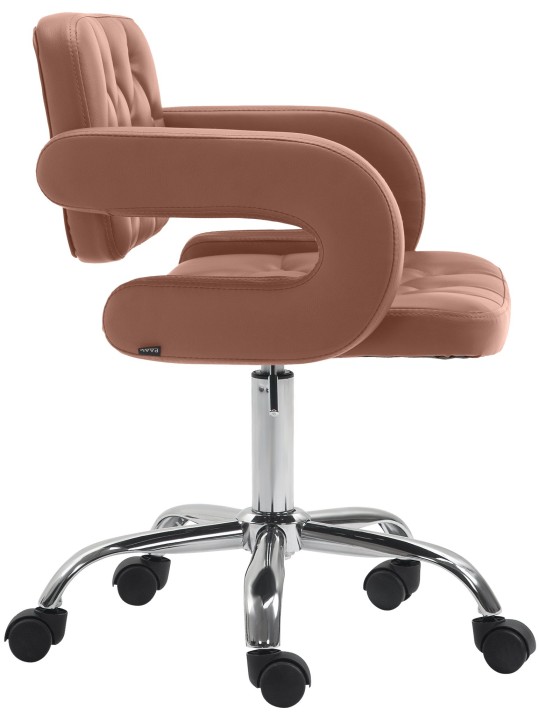 Työjakkara Dublin keinonahkaa, konjakki