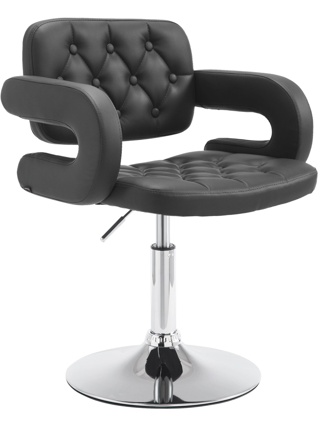 Lounger Dublin keinonahkaa, musta