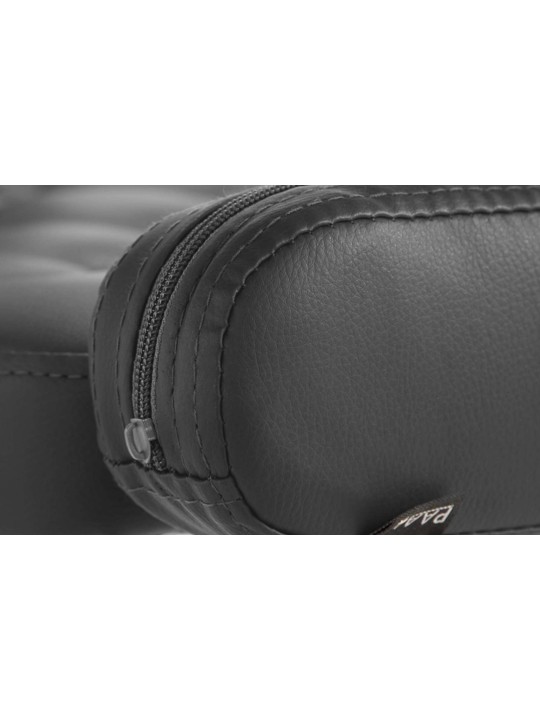 Lounger Dublin keinonahkaa, musta