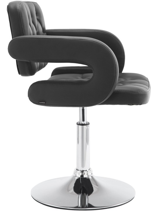 Lounger Dublin keinonahkaa, musta