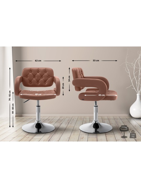 Lounger Dublin keinonahkaa, konjakki