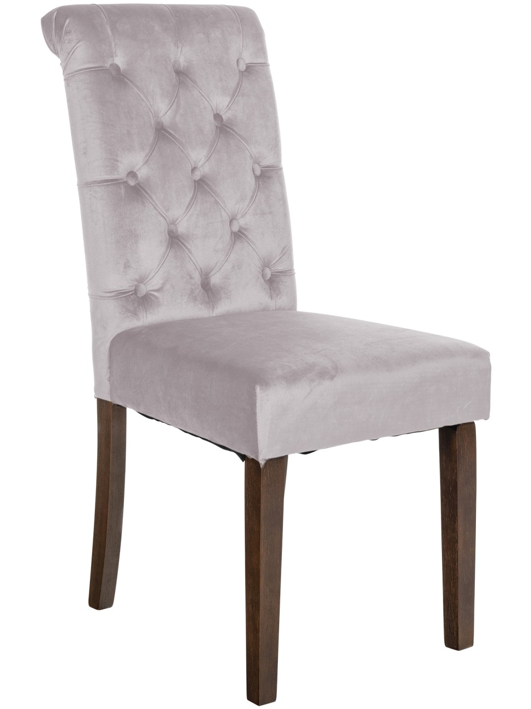 Lisburn samettinen ruokatuoli, harmaa