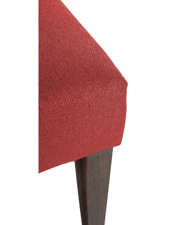 Ruokapöydän tuoli Lisburn kangasta, punainen