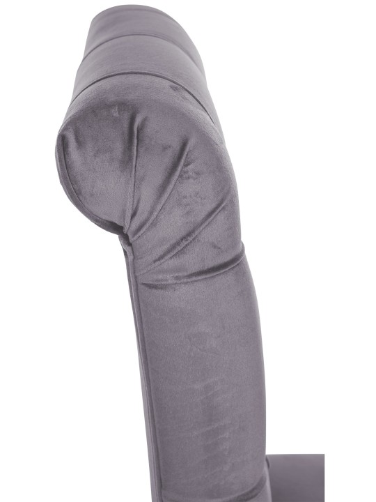 Lisburn samettinen ruokatuoli, tummanharmaa