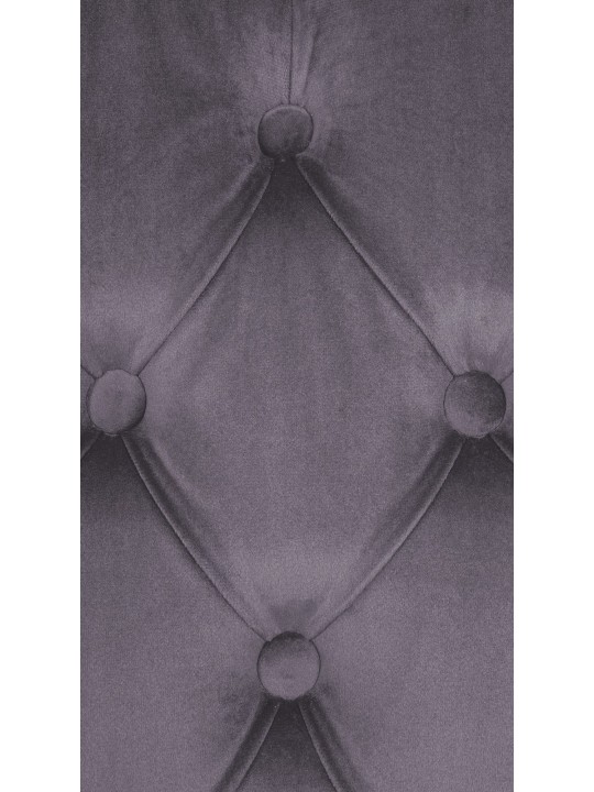 Lisburn samettinen ruokatuoli, tummanharmaa