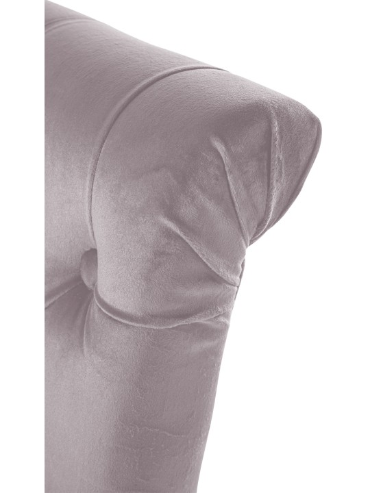 Lisburn samettinen ruokatuoli, harmaa