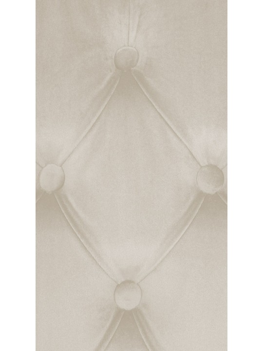 Lisburn samettinen ruokatuoli, kermanvärinen