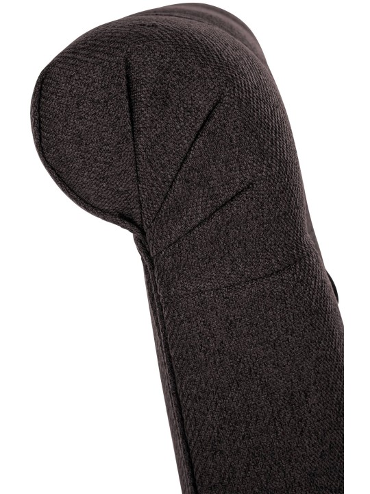 2 ruokapöydän tuolin sarja Lisburn Fabric, musta