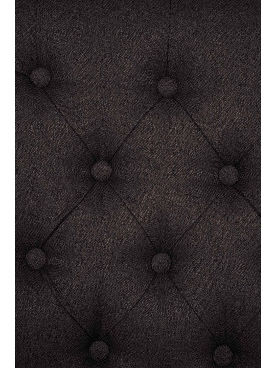 2 ruokapöydän tuolin sarja Lisburn Fabric, musta