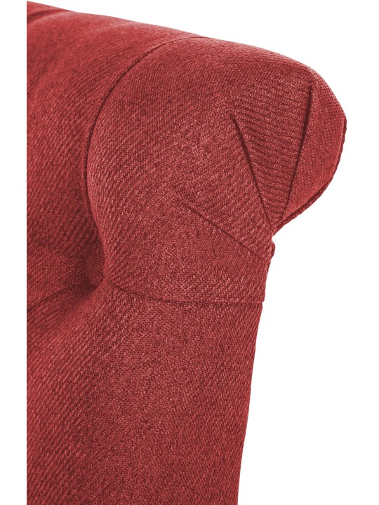 2 ruokapöydän tuolin sarja Lisburn Fabric, punainen