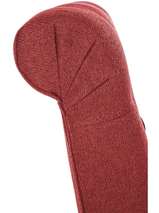 2 ruokapöydän tuolin sarja Lisburn Fabric, punainen