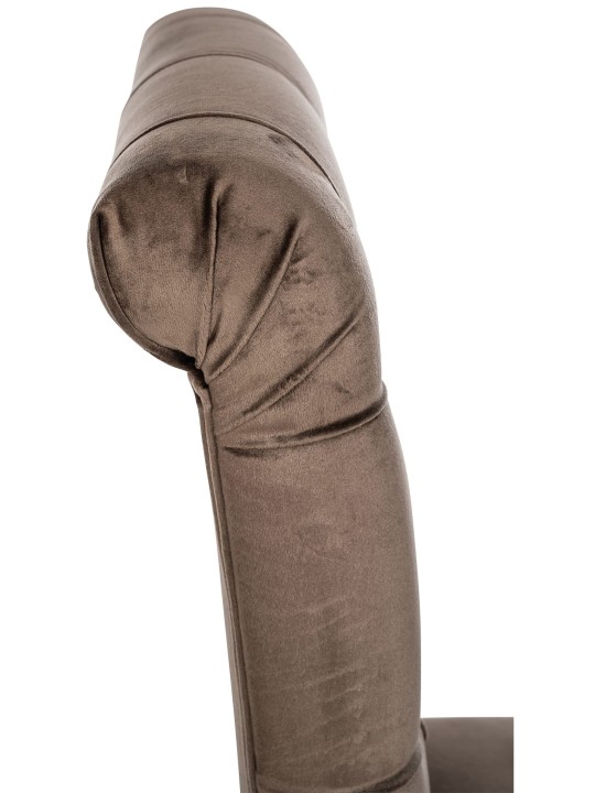 Setti 2 ruokasalin tuolia Lisburn velvet, ruskea