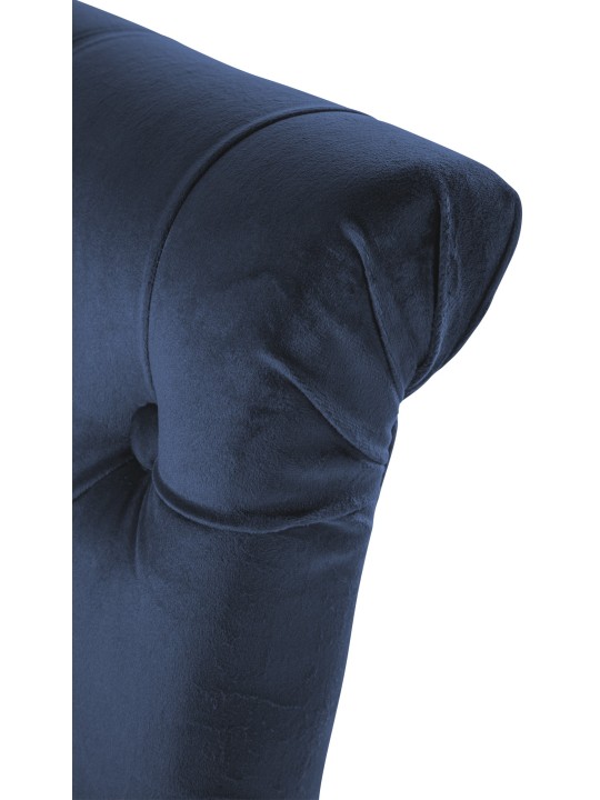 Setti 2 ruokasalin tuolia Lisburn velvet, sininen