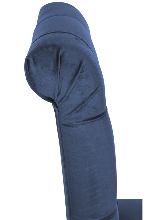 Setti 2 ruokasalin tuolia Lisburn velvet, sininen