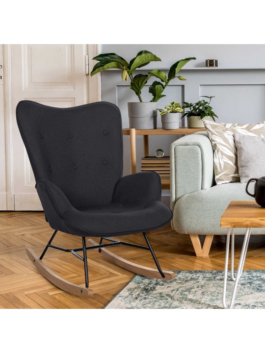 Tuoli Sanka kangasta, musta