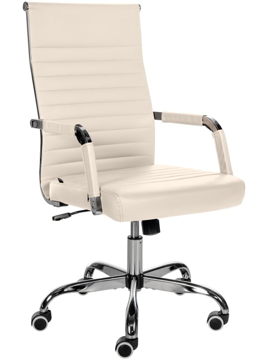 Työtuoli Amadora keinonahkaa, kermanvärinen