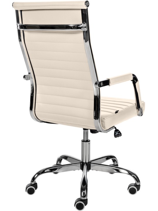 Työtuoli Amadora keinonahkaa, kermanvärinen