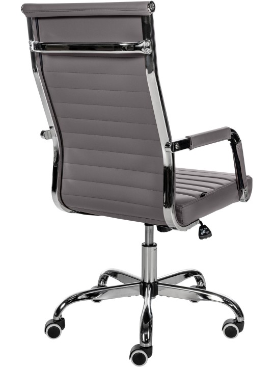 Työtuoli Amadora keinonahkaa, harmaa