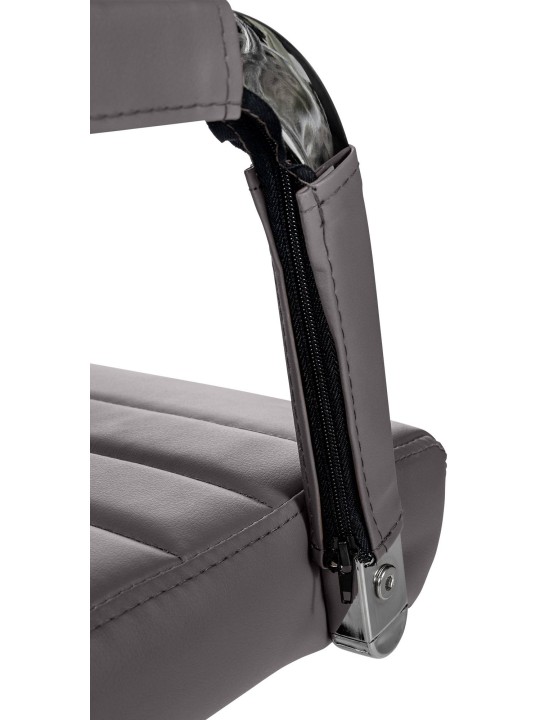 Työtuoli Amadora keinonahkaa, harmaa