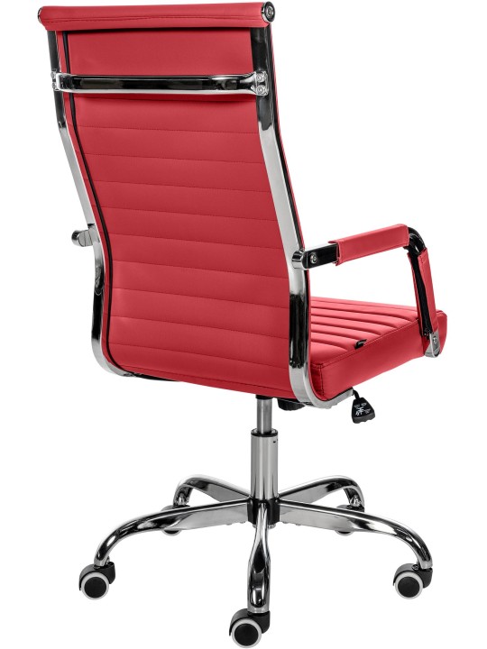 Työtuoli Amadora keinonahkaa, punainen