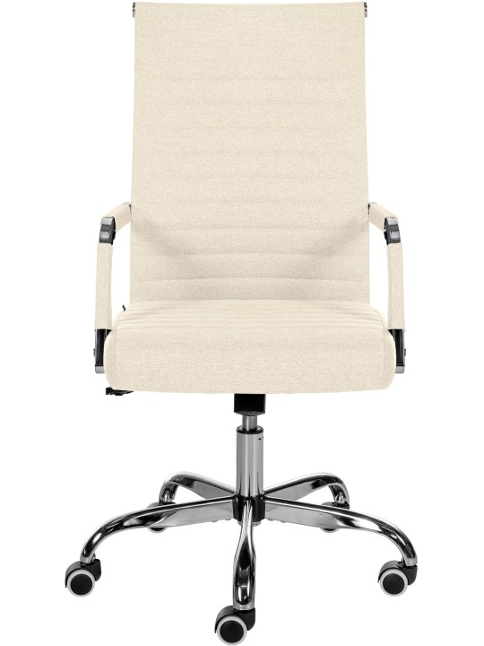 Työtuoli Amadora kangasta, kermanvärinen