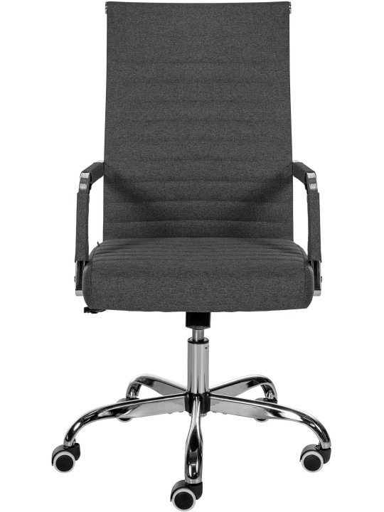 Työtuoli Amadora kangasta, tummanharmaa